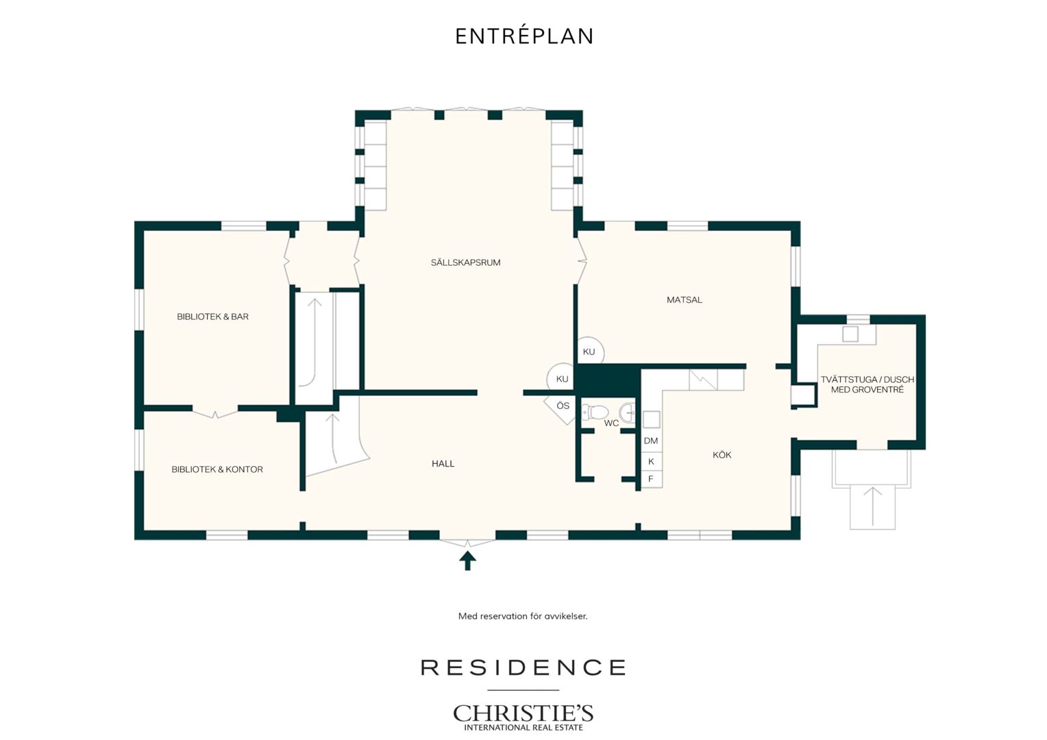 Mangårdsbyggnad entréplan