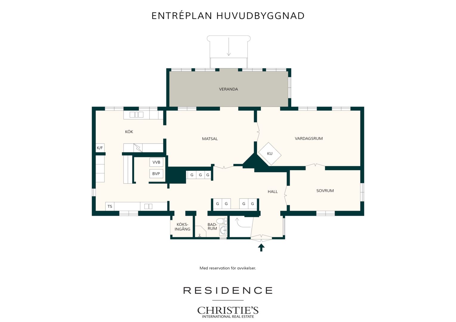 Entréplan huvudbyggnad