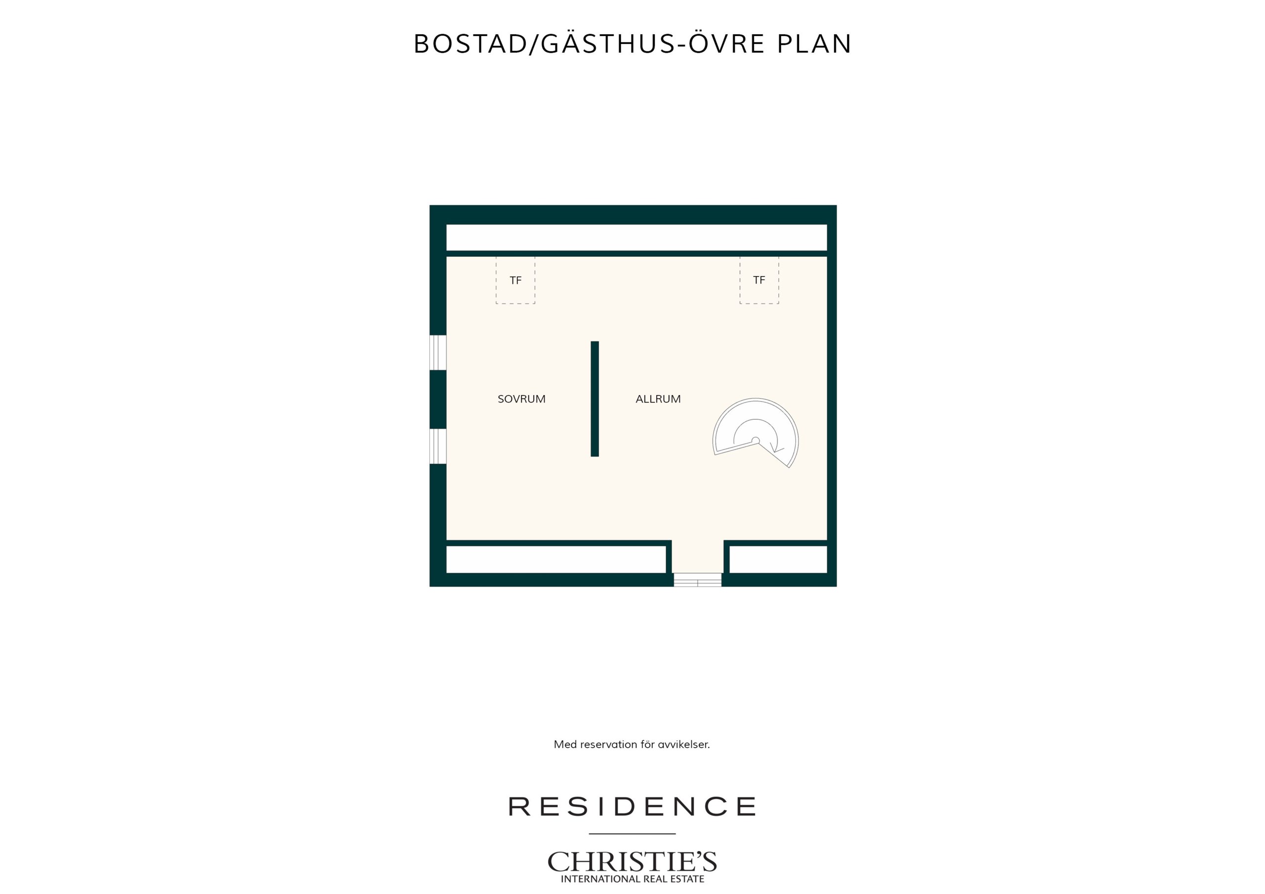 Gästhus övre plan