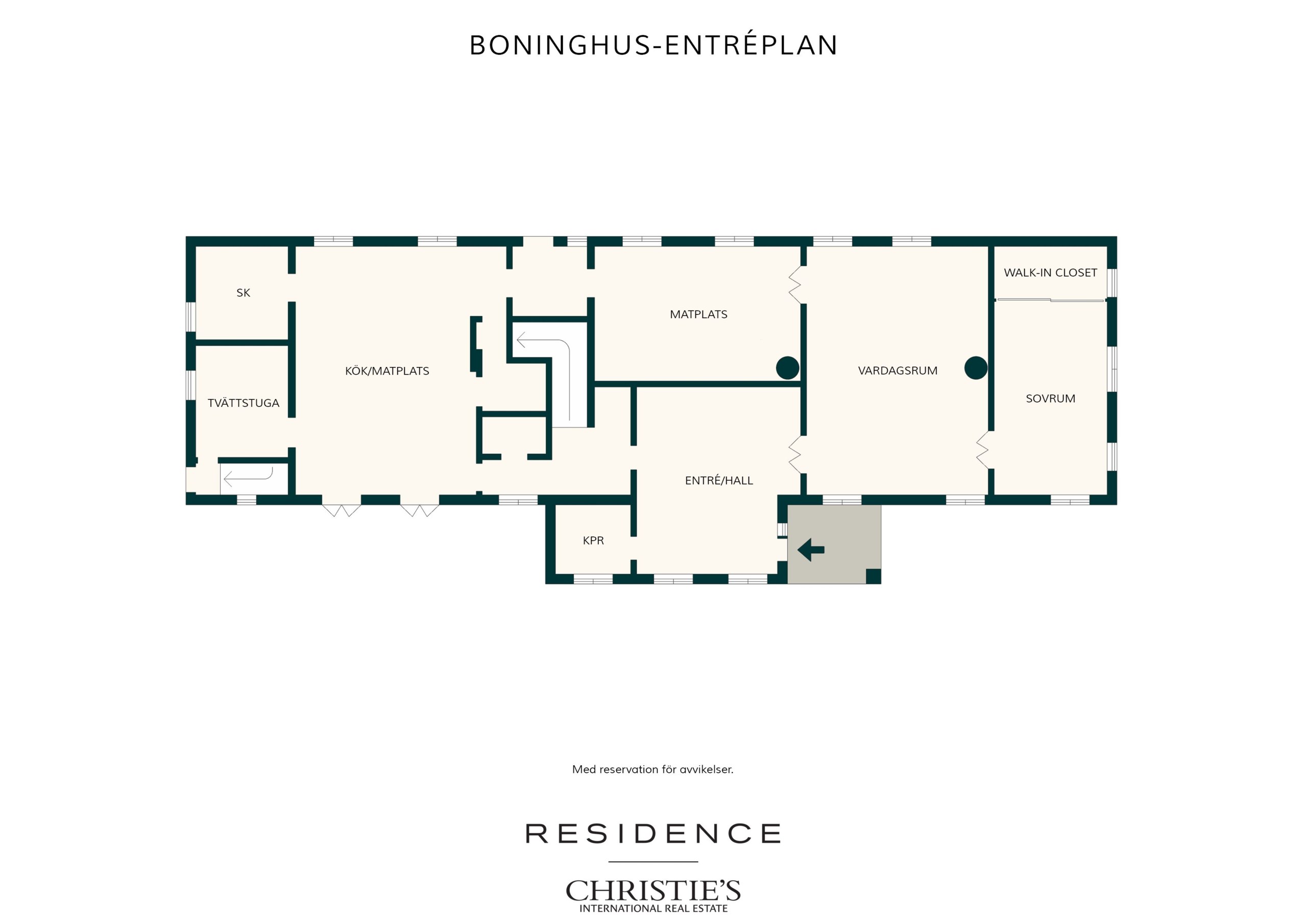 Mangårdsbyggnad entréplan