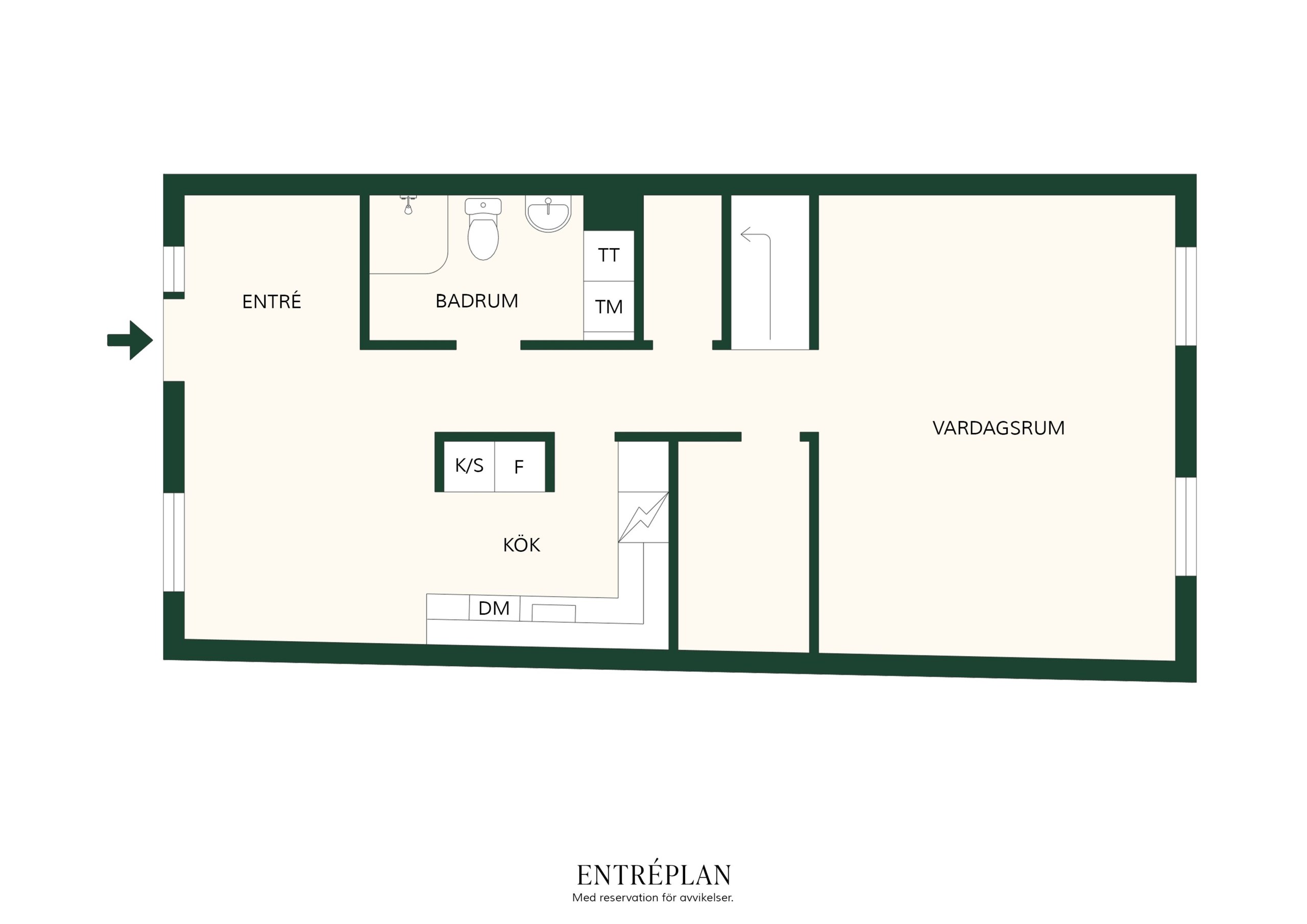 Entréplan lägenheter om 115 &amp; 114 kvm