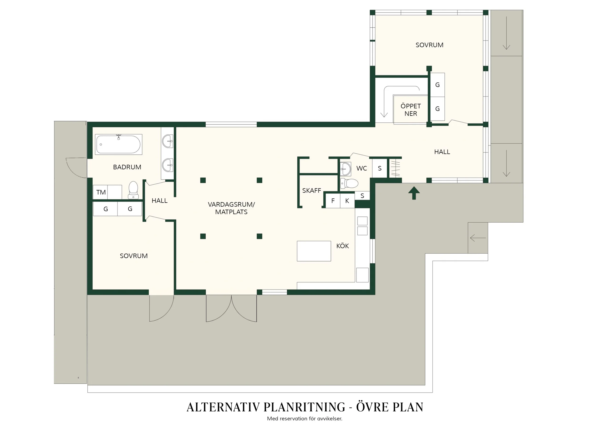 Alternativ Planritning Övre Plan